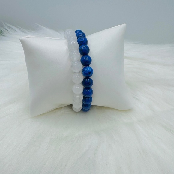 Ice & Water Beaded 8mm Beads Bracelet - Picture 4 of 6